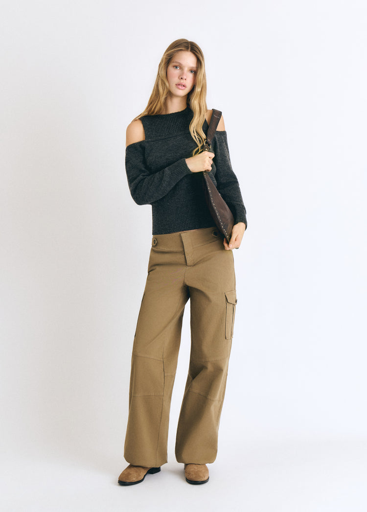 Mid-rise cargo pants