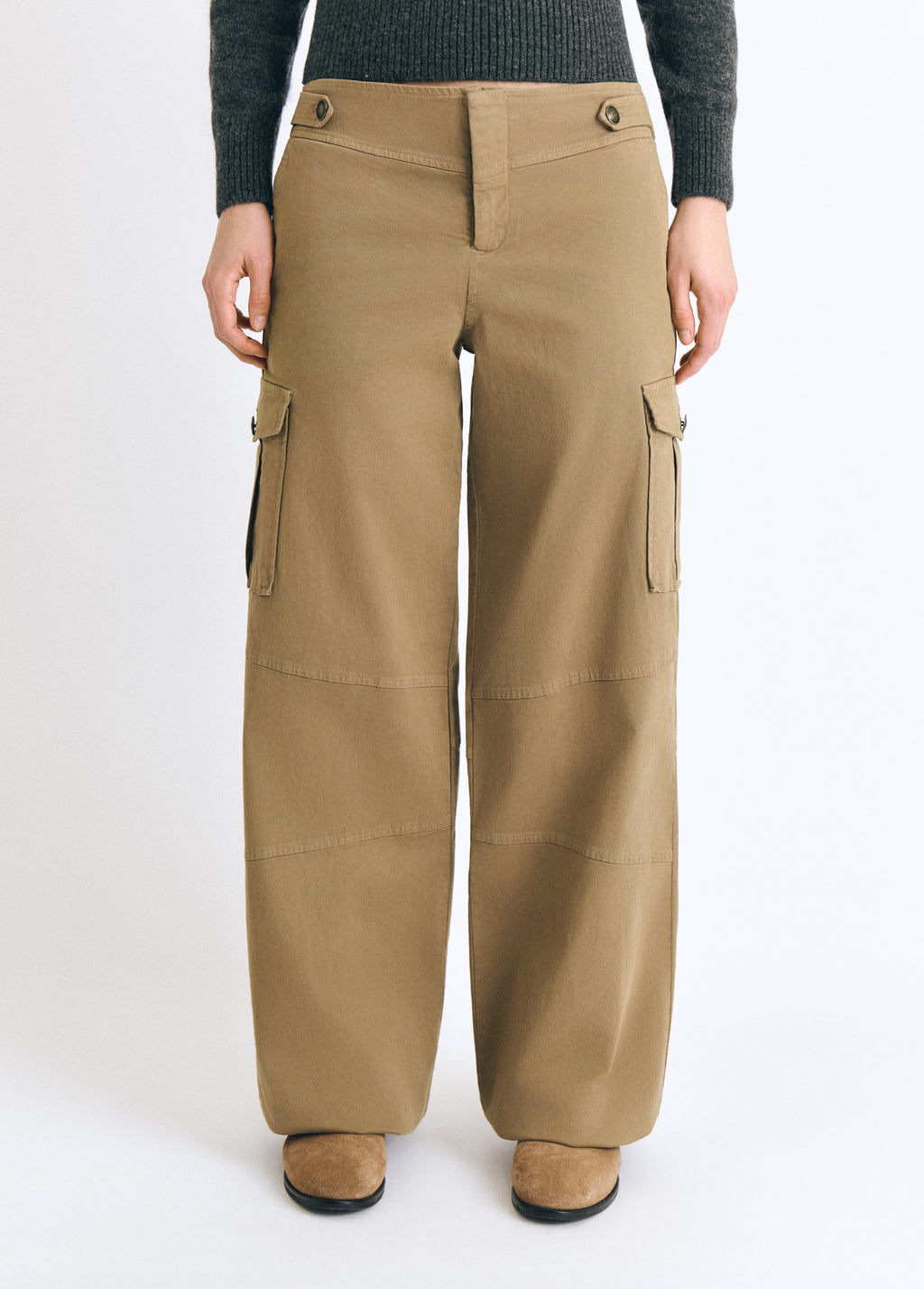 Mid-rise cargo pants