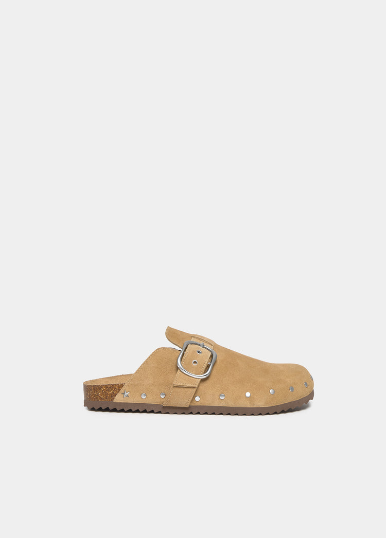 Ergonomischer Clog aus Veloursleder