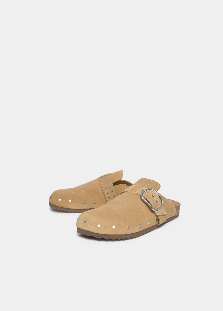 Ergonomischer Clog aus Veloursleder