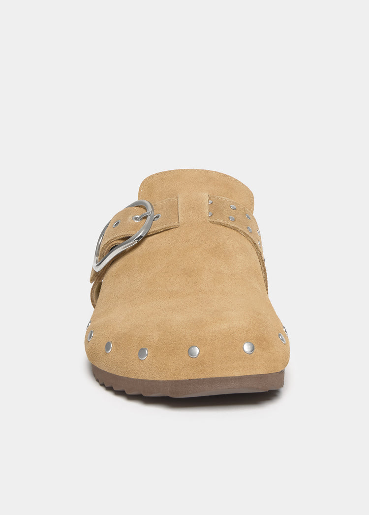 Ergonomischer Clog aus Veloursleder